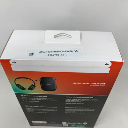 New Bose QuietComfort Wireless Noise Cancelling Headphones Black 884367-0100