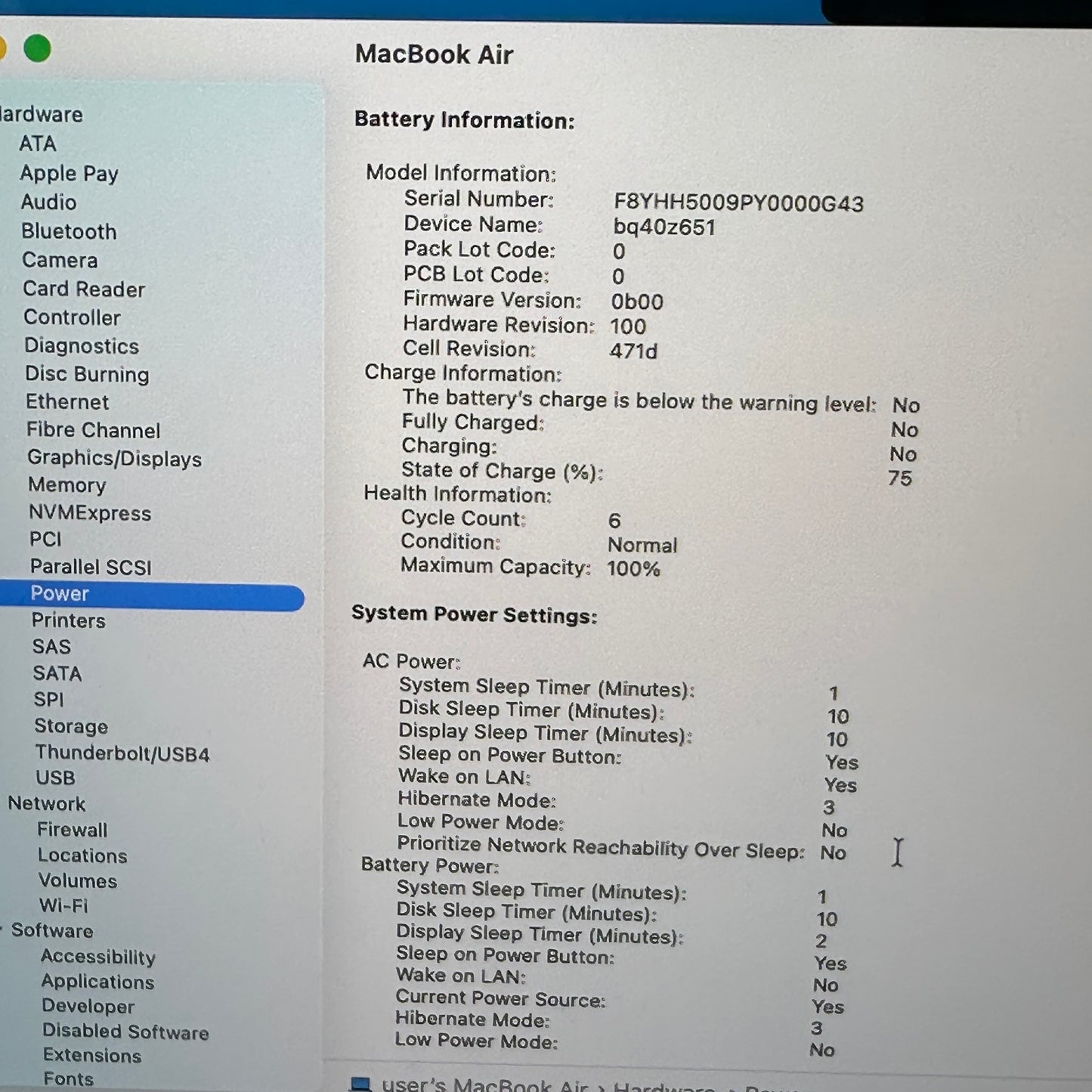 2025 Apple MacBook Air 13.6" M4 8C GPU 4.5GHz 16GB RAM 256GB SSD MW0W3LL/A