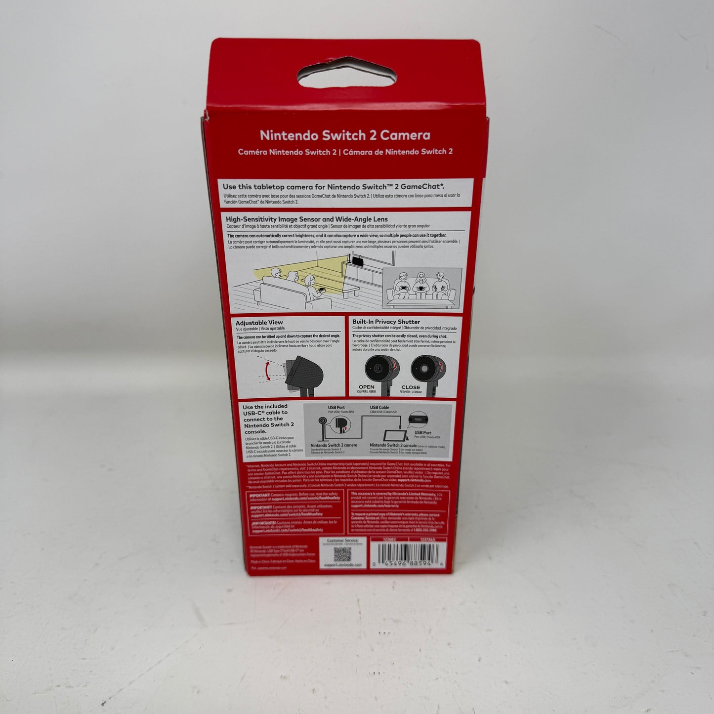 New Nintendo Switch 2 Camera Black 123734A