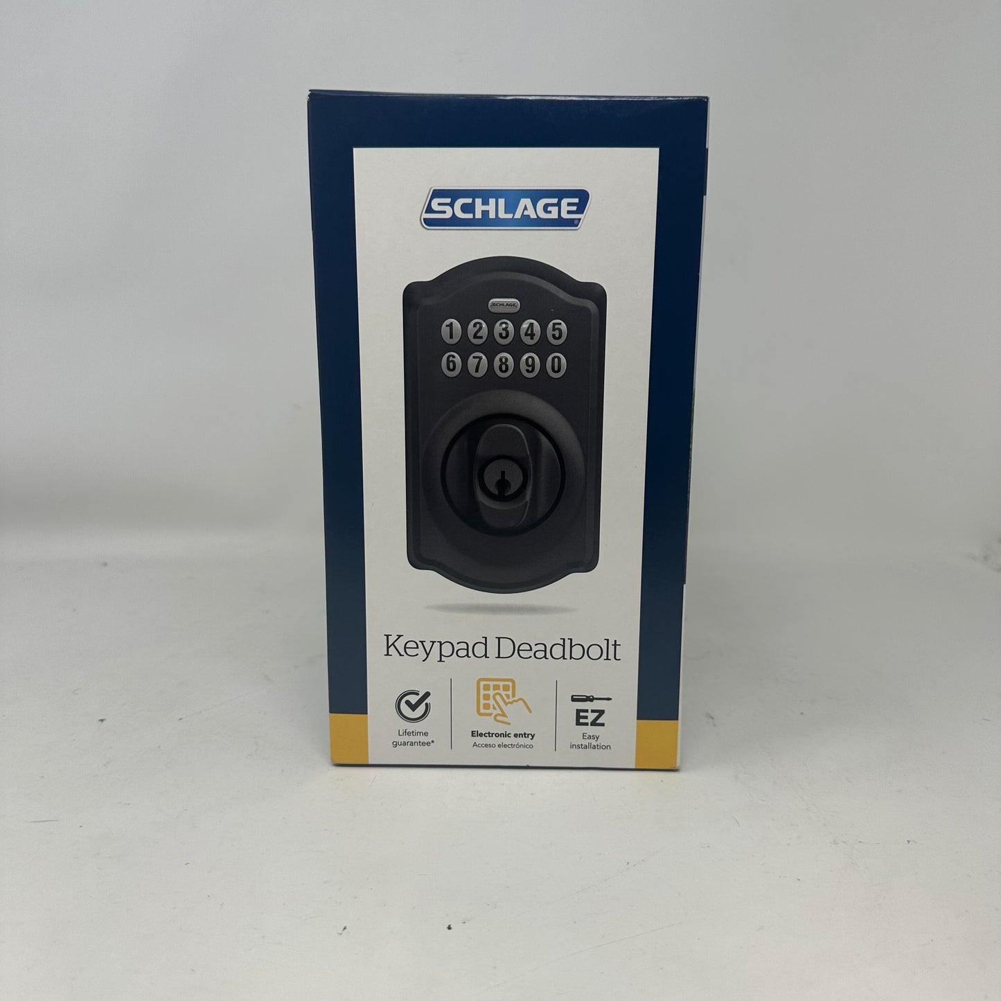 New Schlage BE365 CAM 622 Electronic Keypad Single Cylinder Deadbolt 981496
