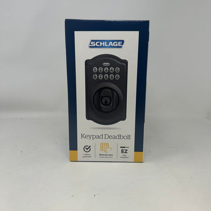 New Schlage BE365 CAM 622 Electronic Keypad Single Cylinder Deadbolt 981496