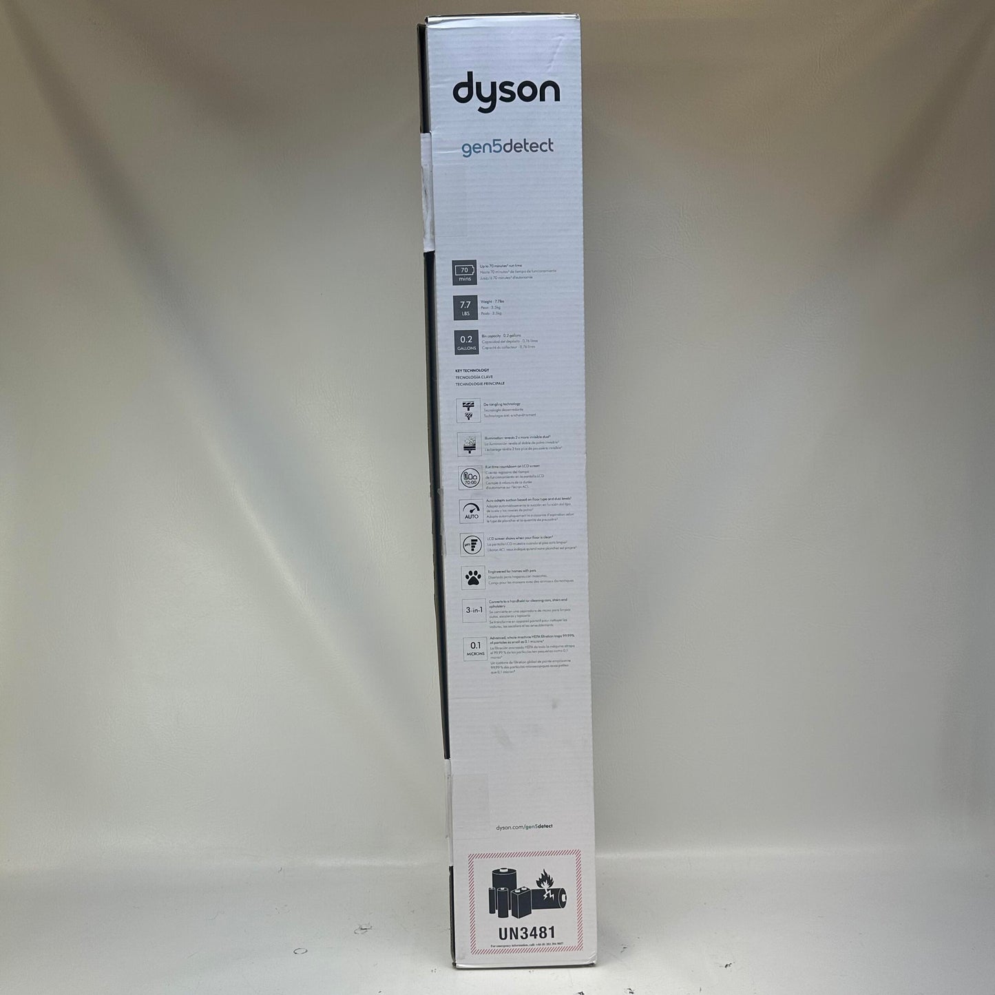 Dyson Gen5Detect Cordless Vacuum with 7 Accessories Purple 447930-01