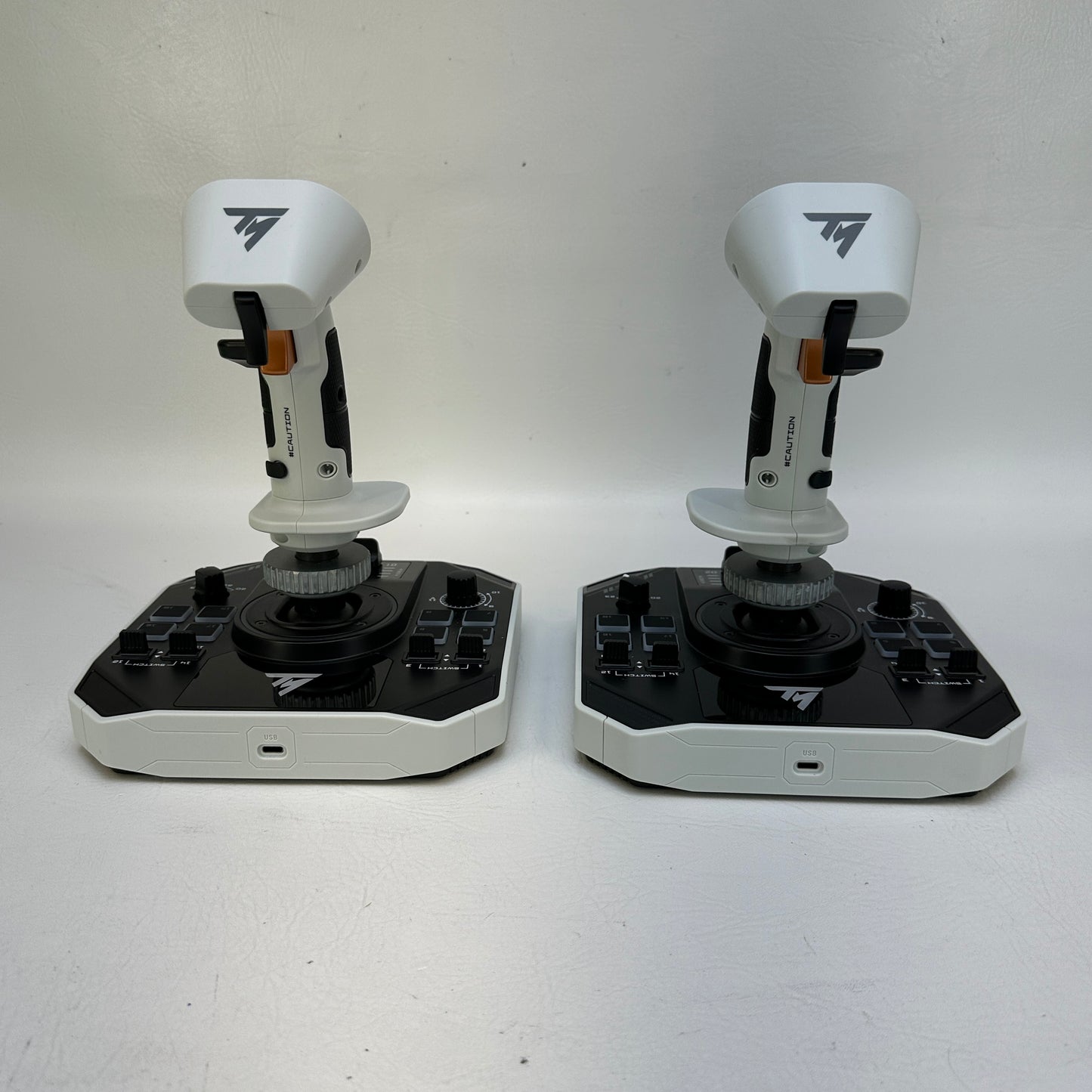 Thrustmaster SOL-R 2 HOSAS Space Sim Duo Dual Flight Joysticks PC White Black