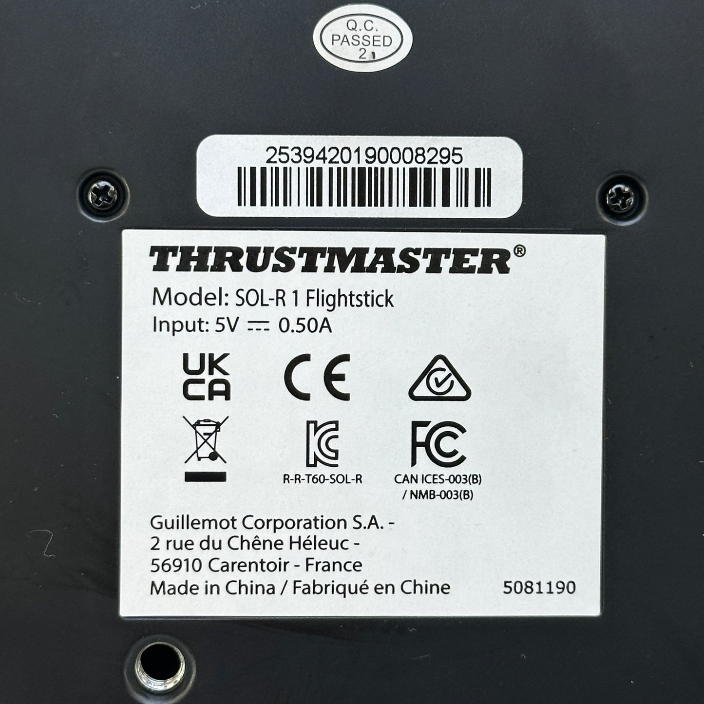 Thrustmaster SOL-R 2 HOSAS Space Sim Duo Dual Flight Joysticks PC White Black