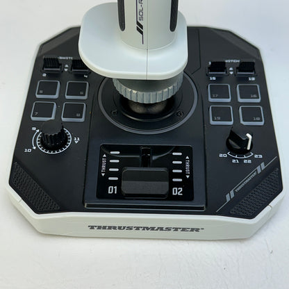 Thrustmaster SOL-R 2 HOSAS Space Sim Duo Dual Flight Joysticks PC White Black