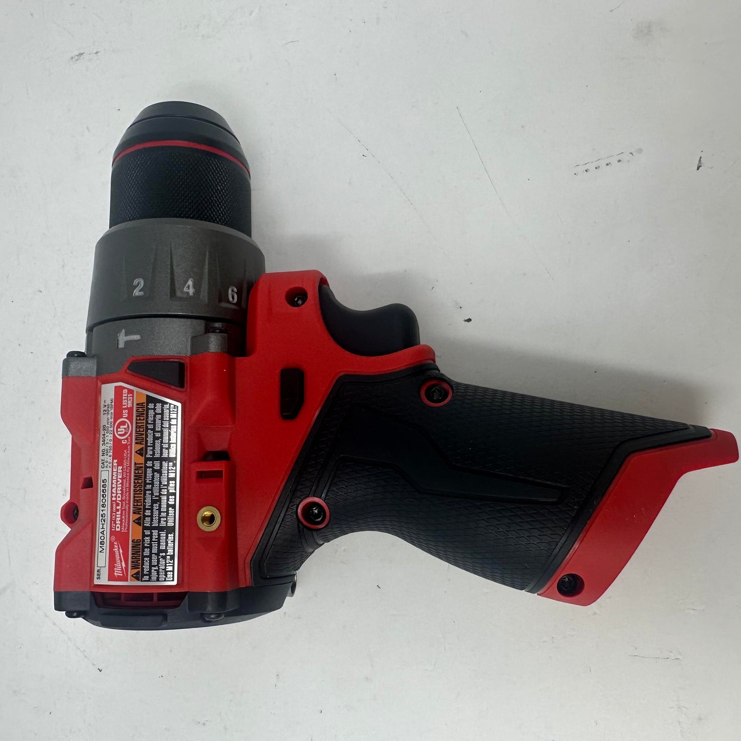 Milwaukee 3404-20 M12 12V  1/2" Hammer Fuel Brushless Drill Driver