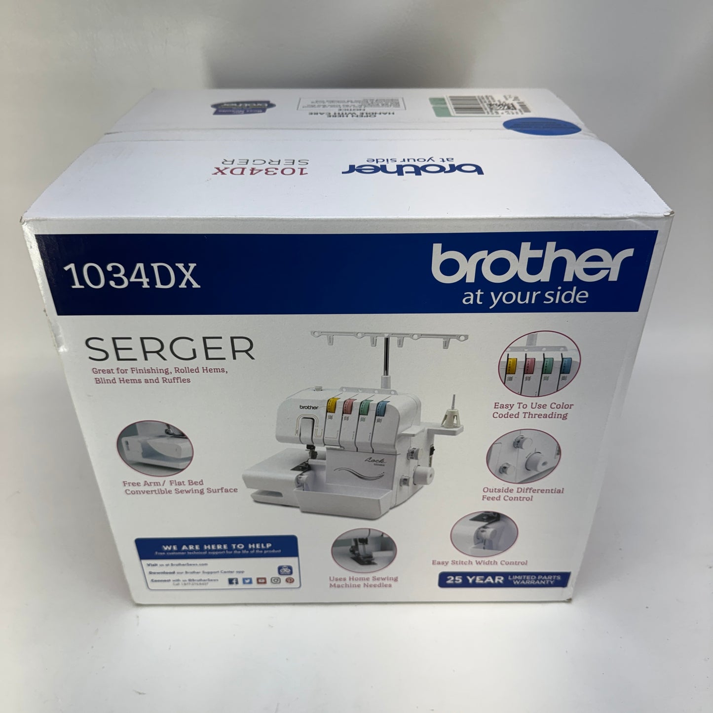 New Brother 1034DX 3/4 Thread Serger Machine