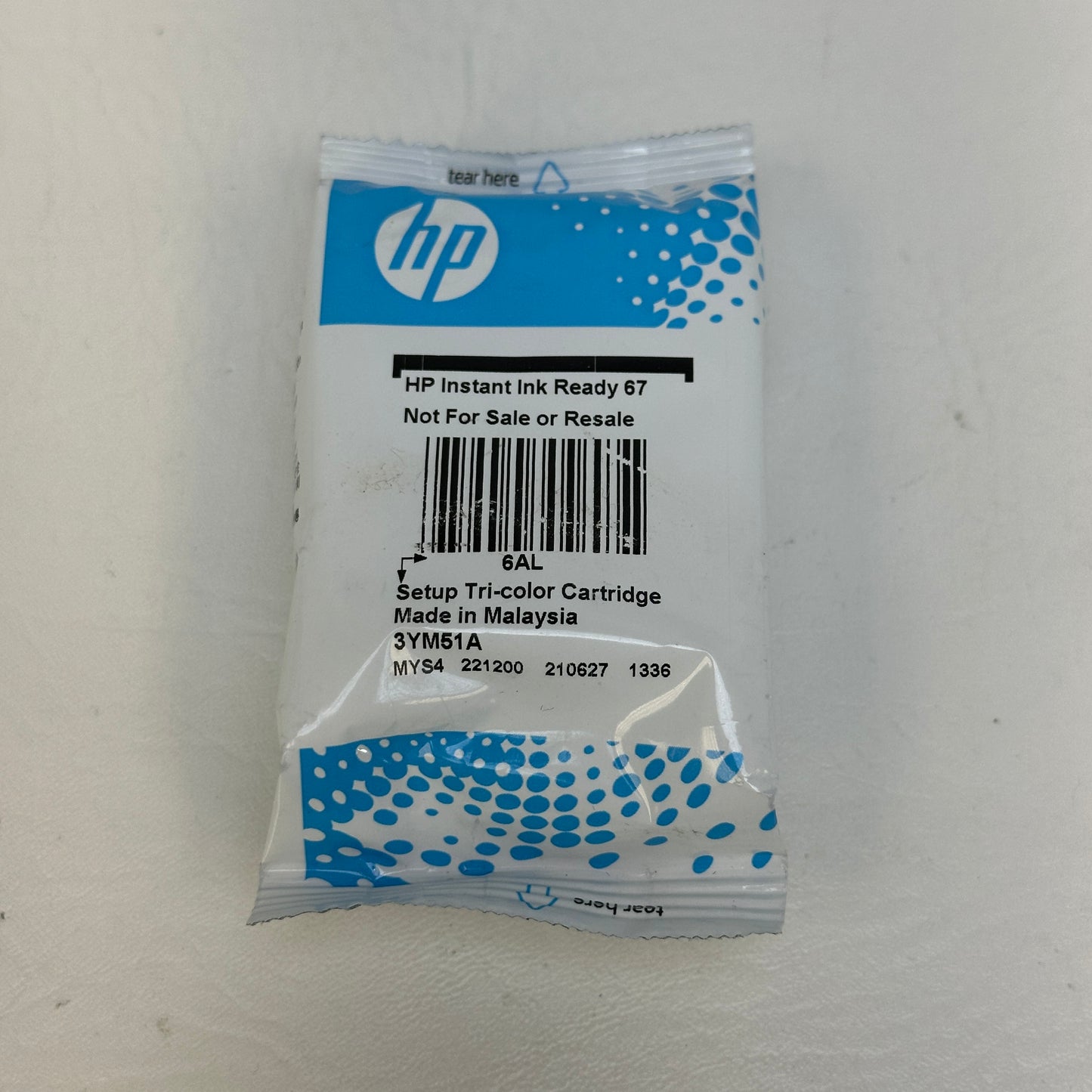 New HP 67 Tri-color Ink Cartridge 3YM51A
