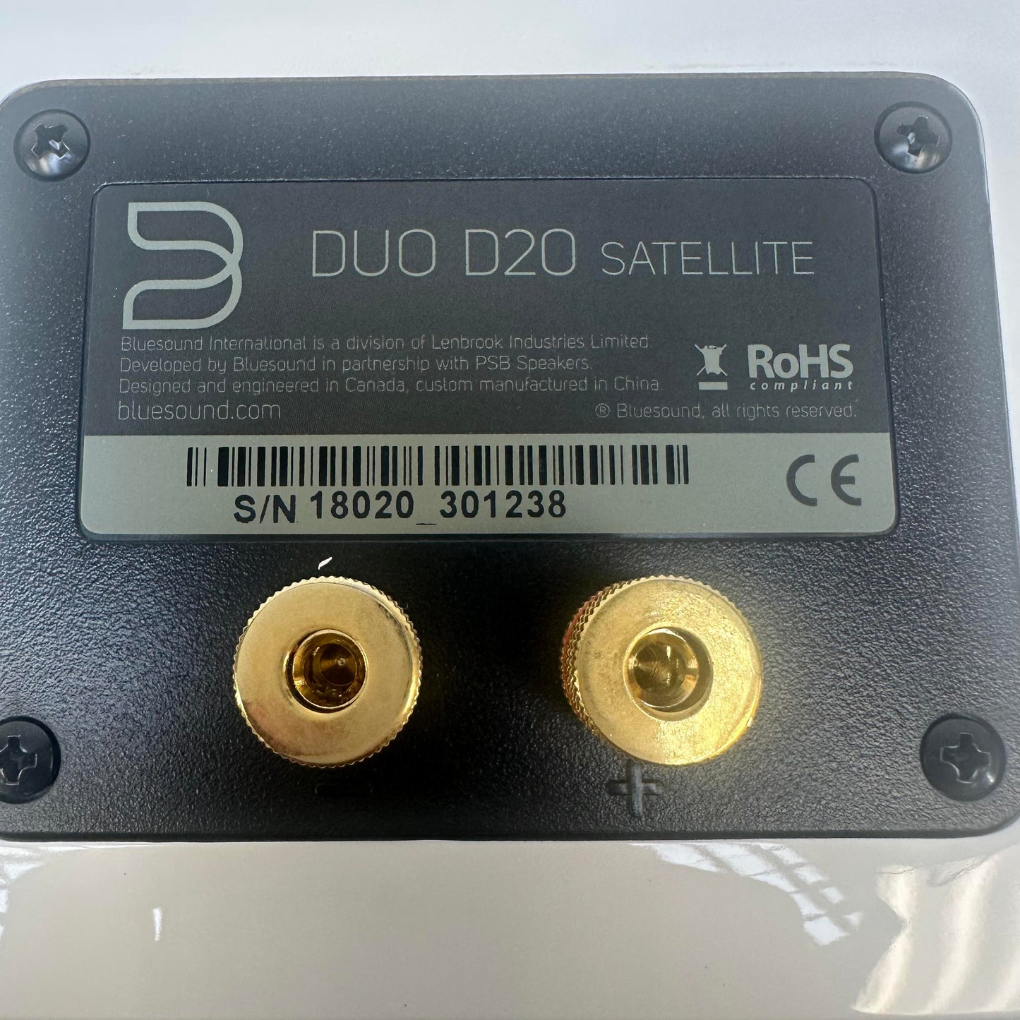 BlueSound Duo D30 Satellite Speakers White
