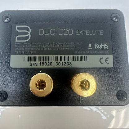 BlueSound Duo D30 Satellite Speakers White