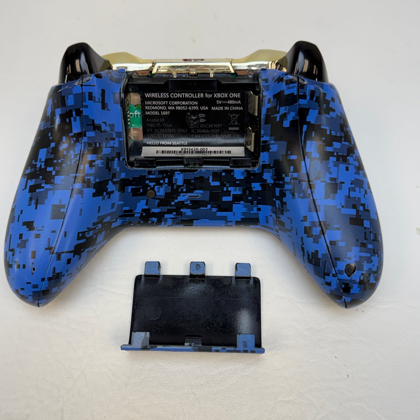 Microsoft Original Xbox Controller S Blue Camo 1697