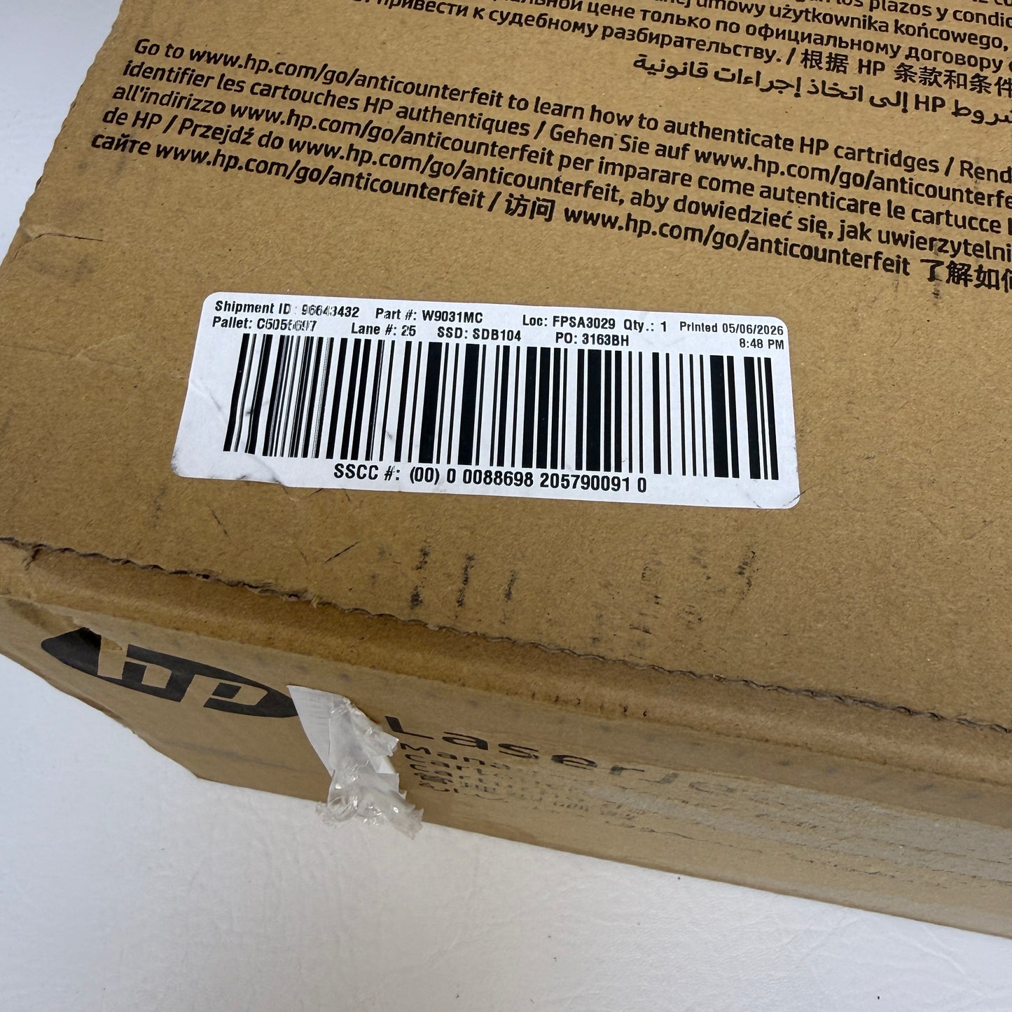 New HP Laserjet W9031MC Cyan Toner Cartridge