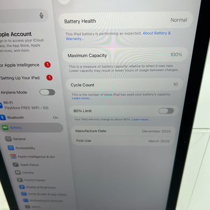 WiFi Only Apple iPad Air 11" M2 128GB Space Gray MUWC3LL/A