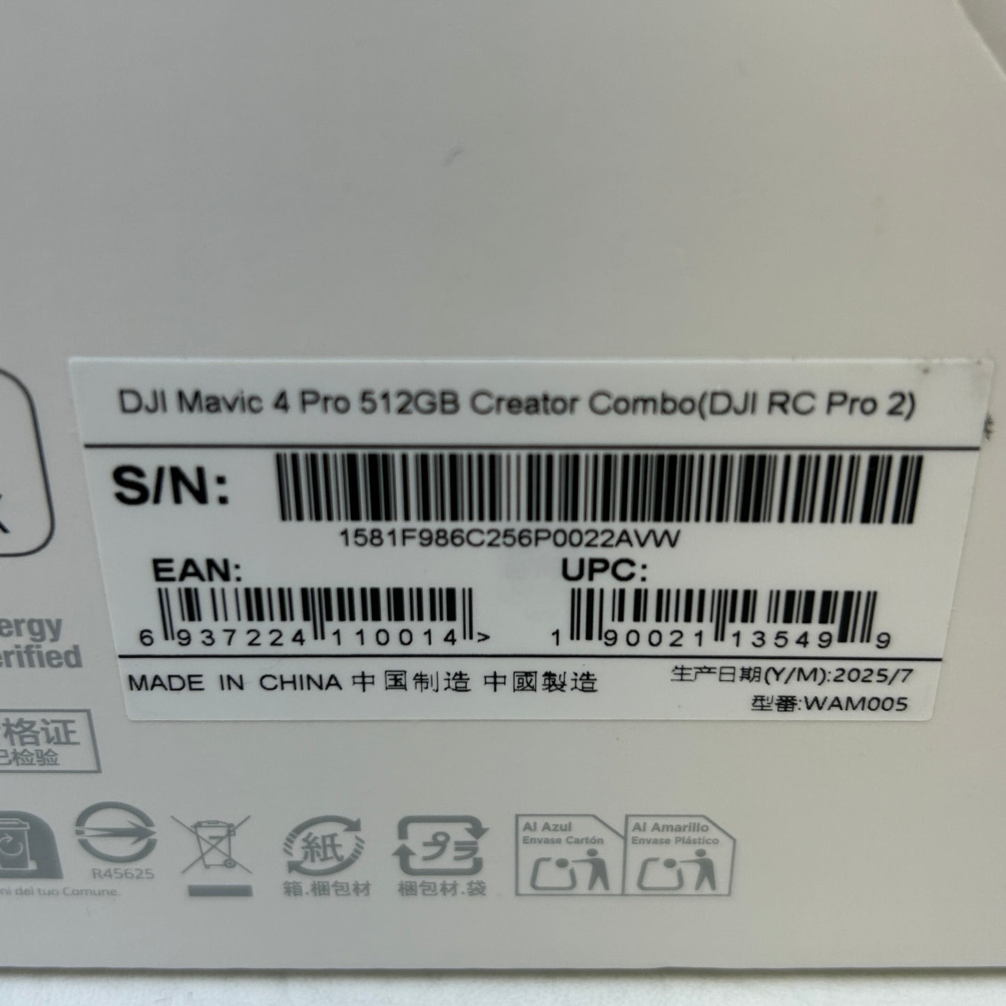 DJI Mavic 4 Pro 512GB Creator Combo Drone w/ DJI RC Pro 2 Remote Controller