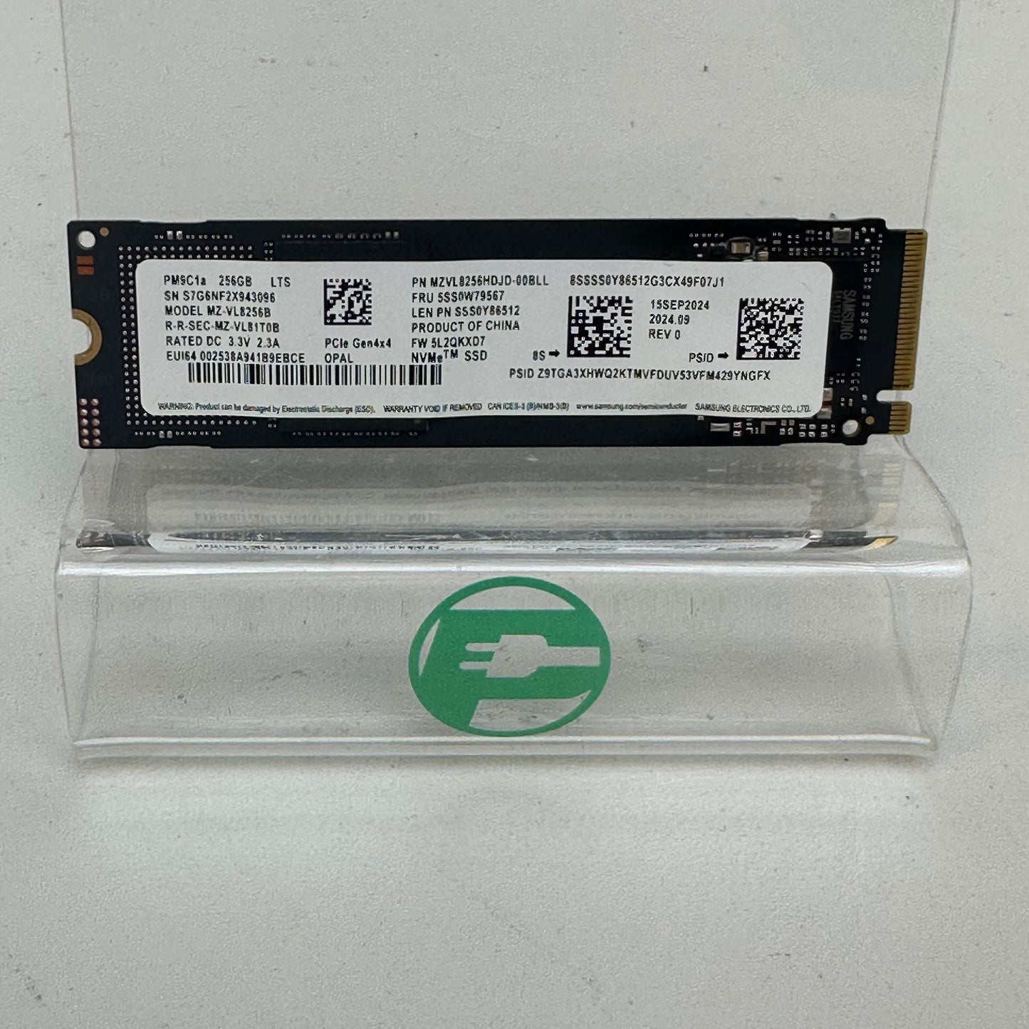 Samsung 2280mm PM9C1a OPAL 256GB M.2 NVMe Gen 3.0 x 4 SSD MZ-VL8256B
