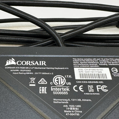 Corsair K70 RGB MK.2 Low Profile Gaming Keyboard