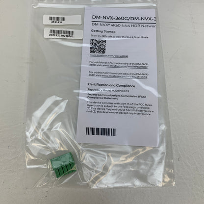 Crestron DM-NVX-360C 4K60 4:4:4 HDR Network AV Encoder/Decoder M201910003