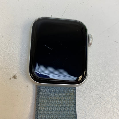 GPS Only Apple Watch SE 2nd Gen 40MM Silver Aluminum Storm Blue Sport Loop 