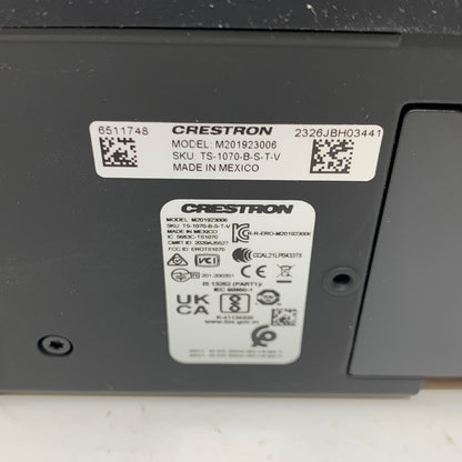 Crestron TS-1070-B-S Tabletop 10.1" Touch Screen Panel M201923006