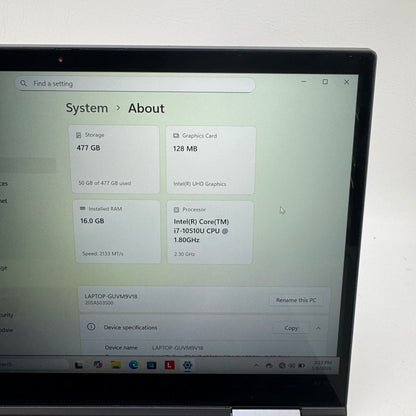 Lenovo ThinkPad X1 Yoga Gen 4 TP00110A 14" i7-10510U 1.8GHz 16GB RAM 512GB SSD