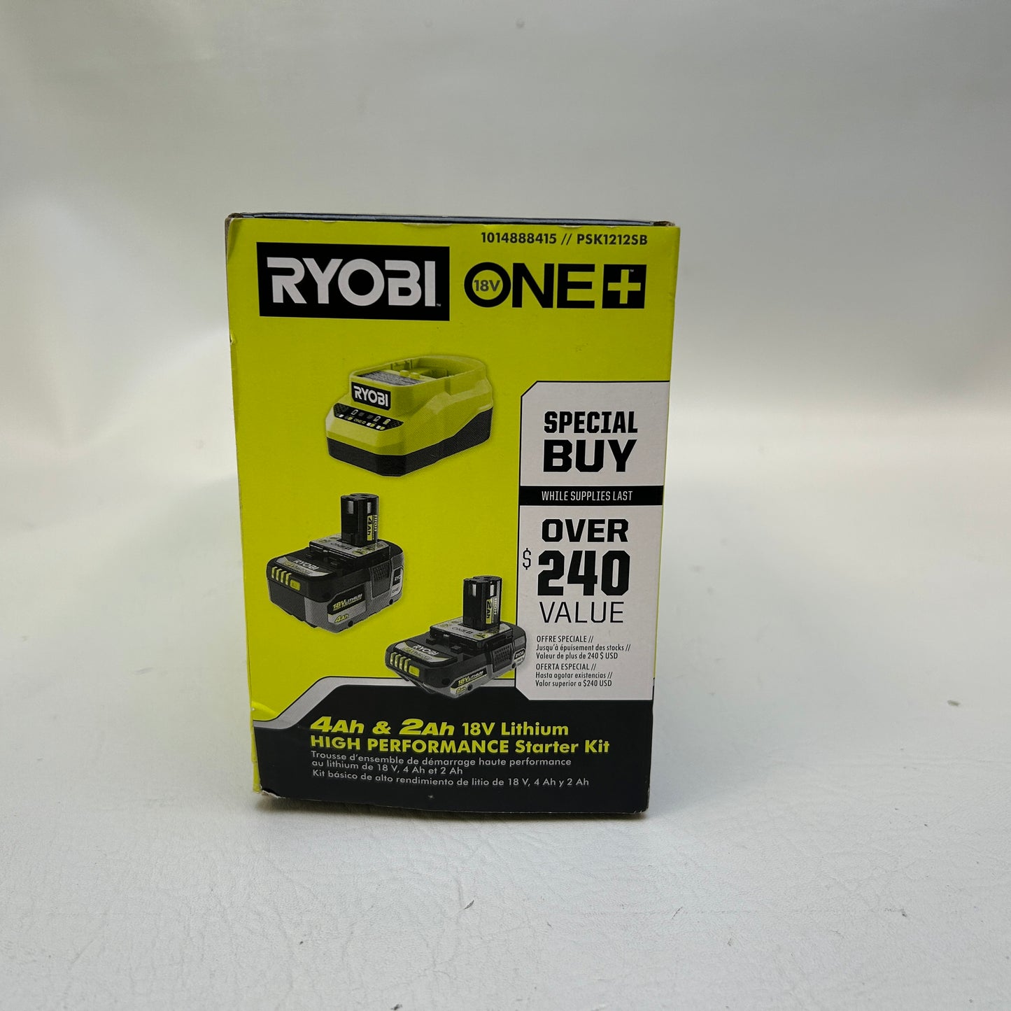 New Ryobi ONE+ 18V Lithium High Performance Starter Kit 4Ah 2Ah Battery Charger