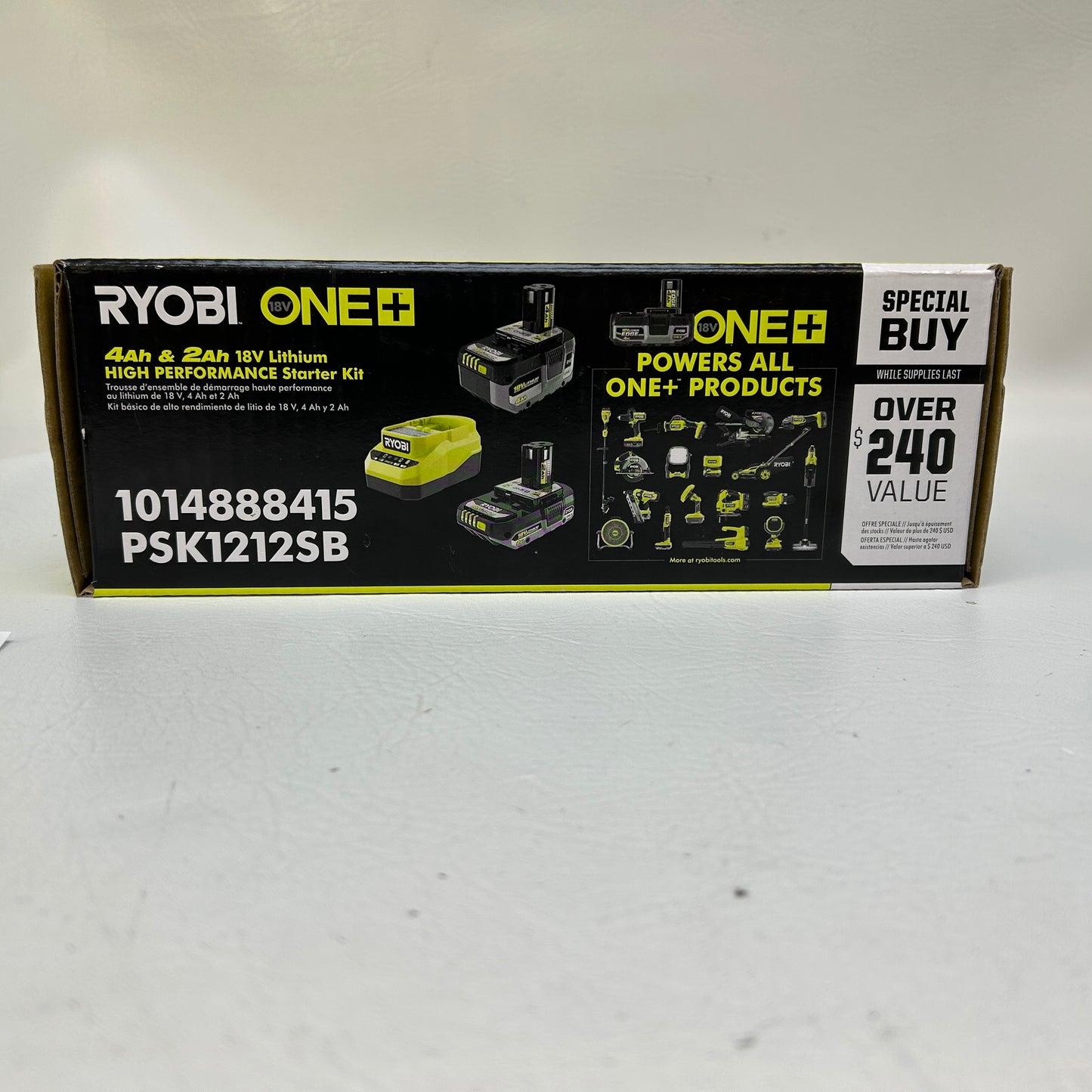 New Ryobi ONE+ 18V Lithium High Performance Starter Kit 4Ah 2Ah Battery Charger
