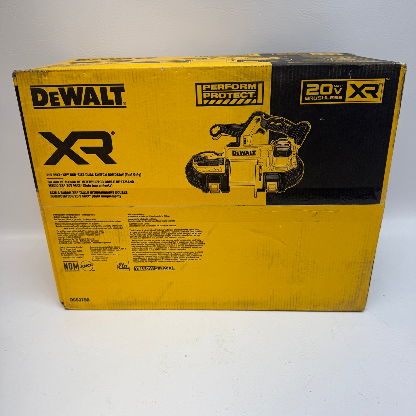 New DeWalt DCS379B 20V MAX  Dual Switch Band Saw