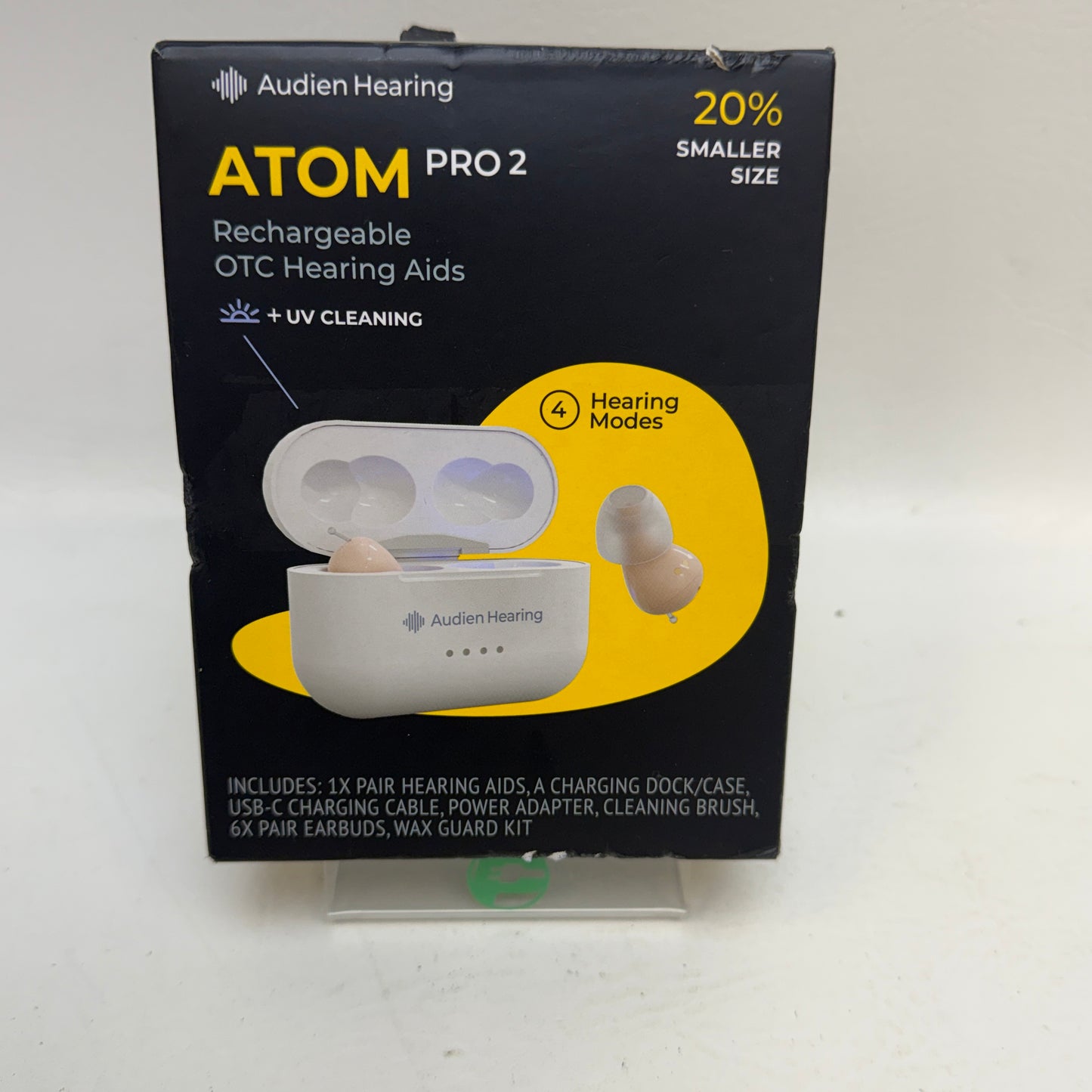 New Audien ATOM PRO 2 Wireless Rechargeable OTC Hearing Aids