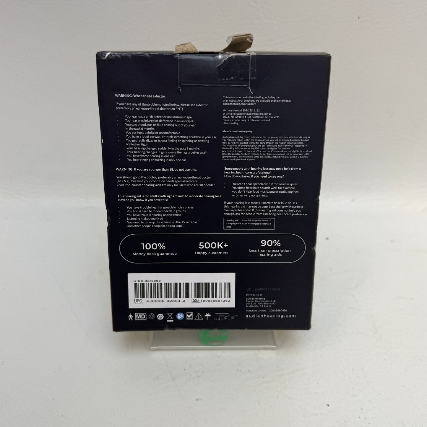 New Audien ATOM PRO 2 Wireless Rechargeable OTC Hearing Aids