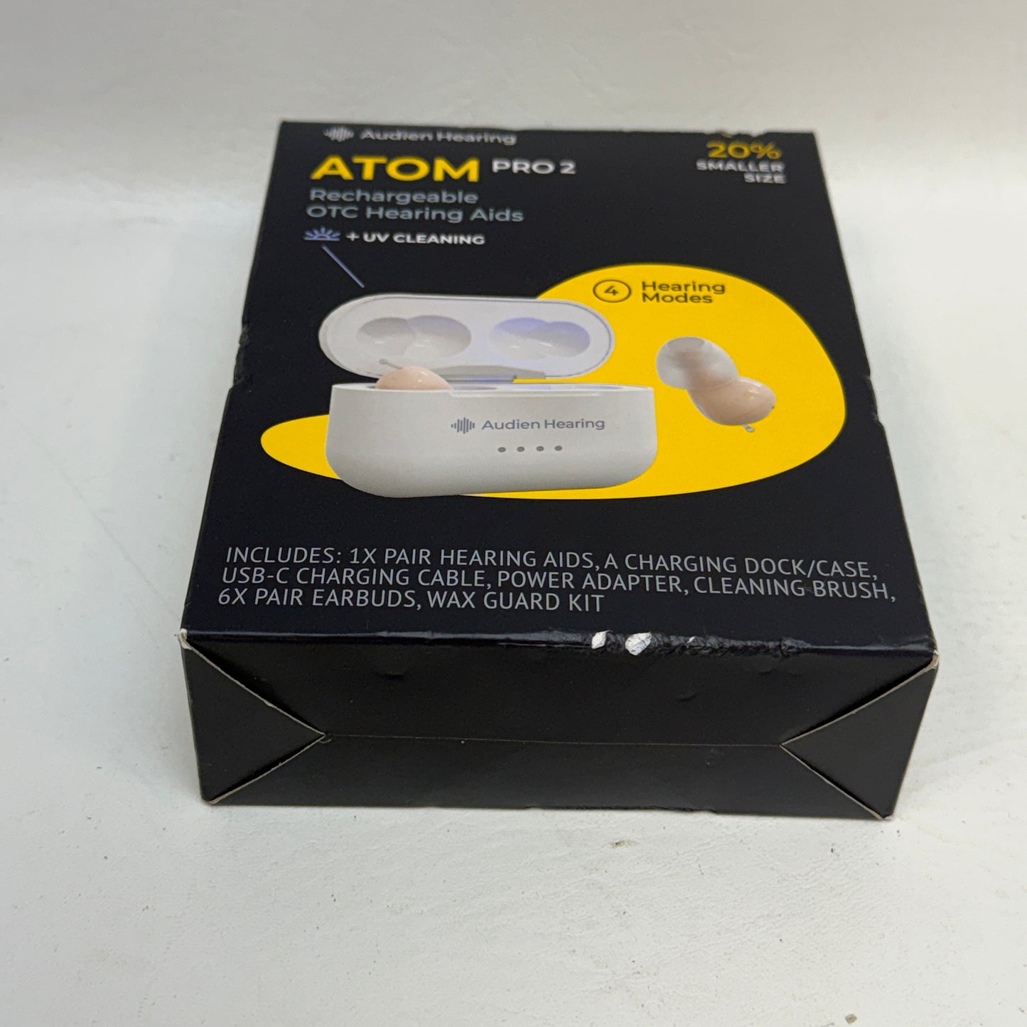 New Audien ATOM PRO 2 Wireless Rechargeable OTC Hearing Aids