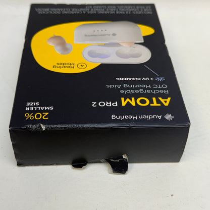 New Audien ATOM PRO 2 Wireless Rechargeable OTC Hearing Aids