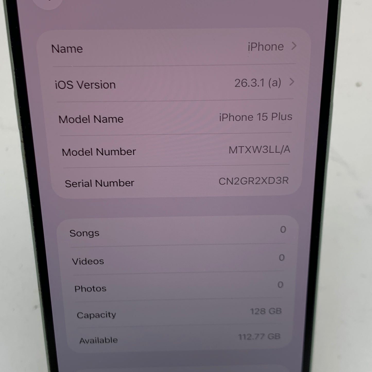 Factory Unlocked Apple iPhone 15 Plus 128GB Green MTXW3LL/A