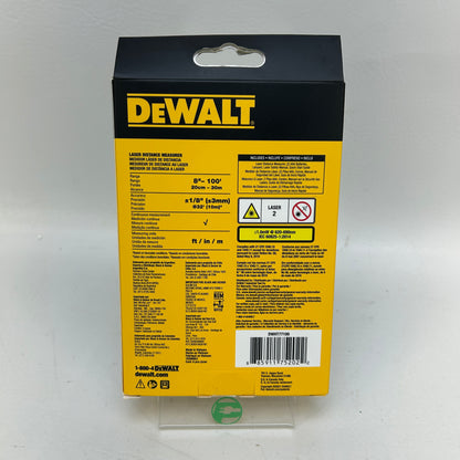 NEW DeWalt DWHT77100 100ft 30m Laser Distance Measurer Digital Measuring Tool