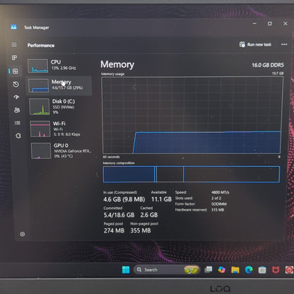 Lenovo LOQ 15 15ARP9 15.6" Ryzen 5 7235HS 3.2GHz 16GB RAM 512GB SSD GeForce RTX 