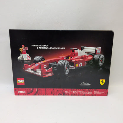 New LEGO Icons Ferrari F2004 Michael Schumacher Set 11375 735 Pieces