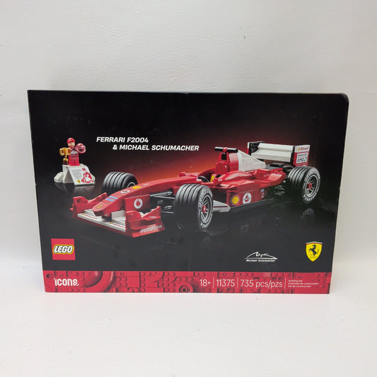 New LEGO Icons Ferrari F2004 Michael Schumacher Set 11375 735 Pieces