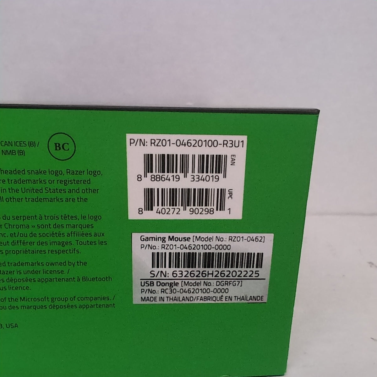 Razer Basilisk V3 Pro RZ01-0462 Wireless Gaming Mouse Black