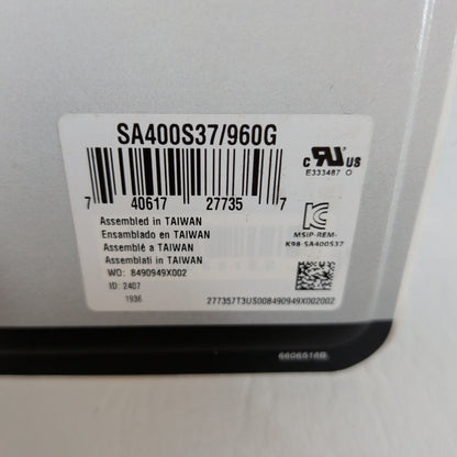 New Kingston 2.5" A400 1TB SATA Rev. 3.0 SSD SA400S37/960G