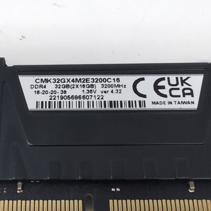 Corsair Vengeance LPX 32GB (2x16GB) RAM DDR4 3200MHz CMK32GX4M2E3200C16