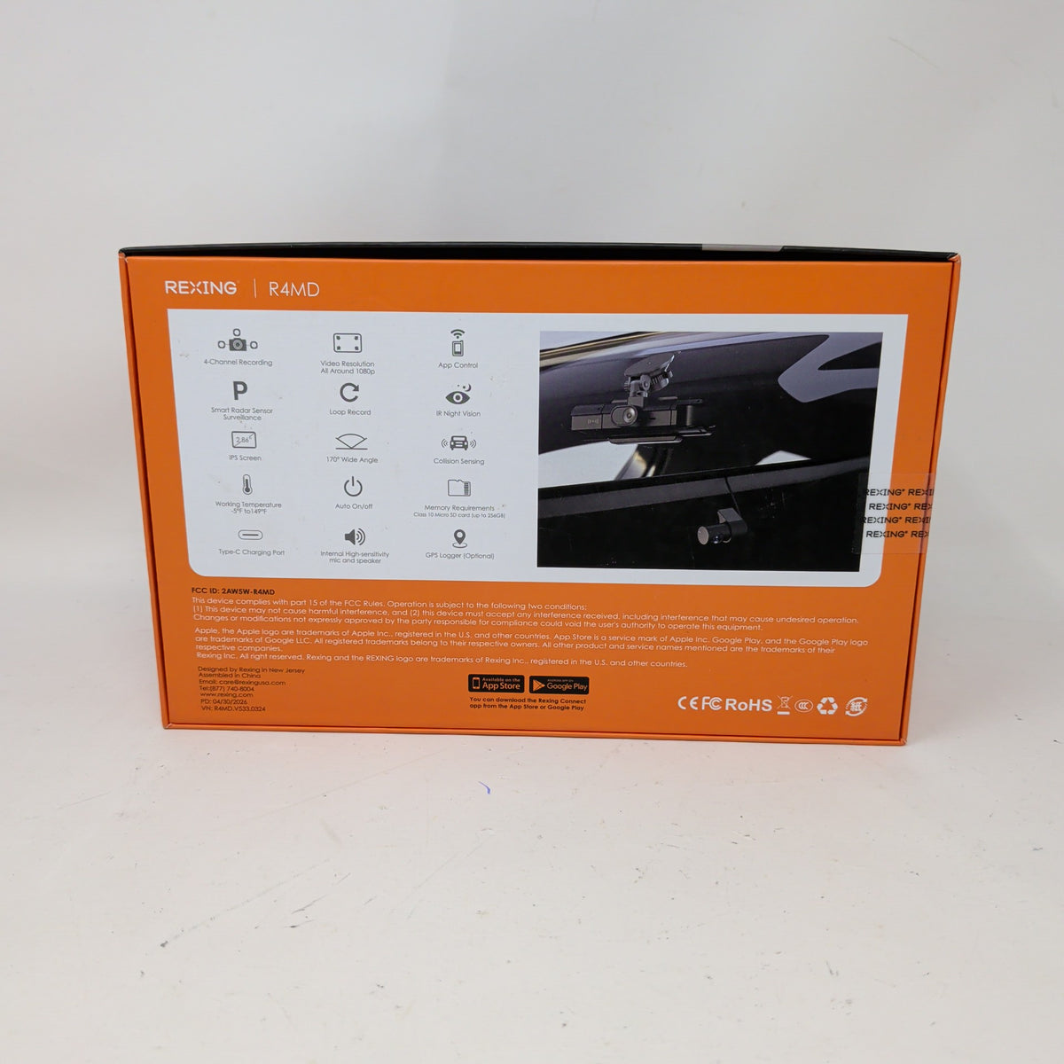 New Rexing R4MD 4-Channel 1080p All-Around Dash Cam Walmart Exclusive 