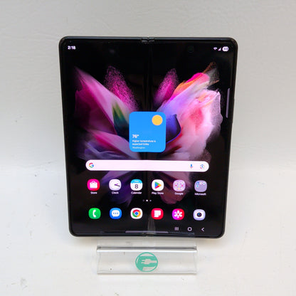Factory Unlocked Samsung Galaxy Z Fold3 12GB RAM 512GB SM-F926U Phantom Black