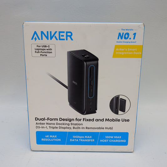 New Anker Nano 13-in-1 USB-C Docking Station Triple Display Black