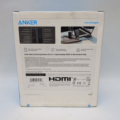 New Anker Nano 13-in-1 USB-C Docking Station Triple Display Black