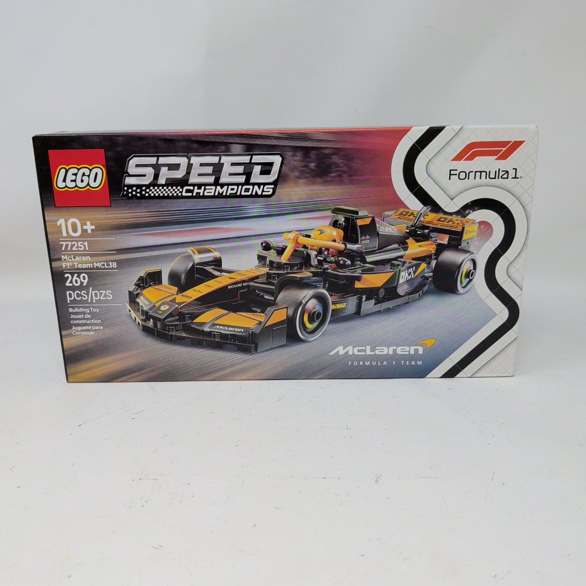 New LEGO McLaren F1 Team MCL38 Race Car 77251 Speed Champions Formula 1 pcs