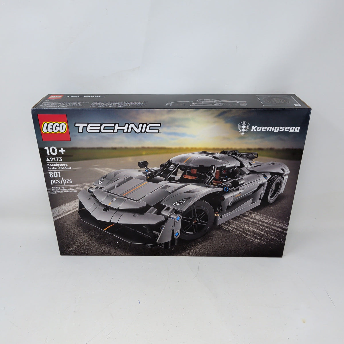 New LEGO Koenigsegg Jesko Absolut Grey Hypercar 42173 TECHNIC Cars 801pcs