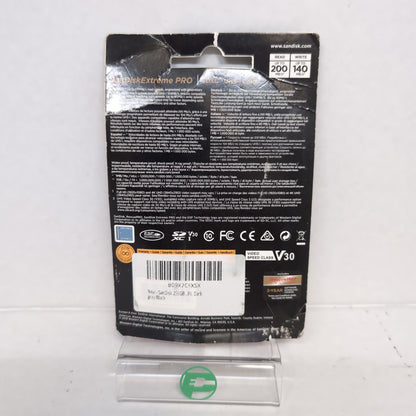New SanDisk Extreme PRO 256GB SDXC UHS-I Memory Card 200MB/s
