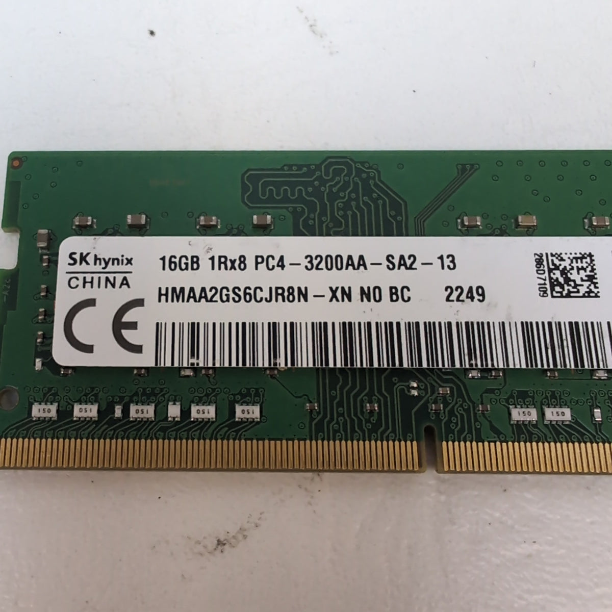 SK Hynix 1Rx8 PC4-3200AA-SA2-13 16GB (1x16GB) RAM DDR4 3200MHz HMAA2GS6CJR8N