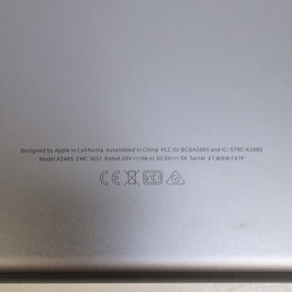 2021 Apple MacBook Pro 16" M1 Max 32C GPU 3.2GHz 32GB RAM 2TB SSD A2485