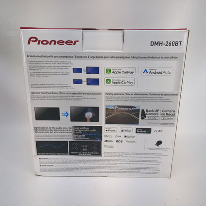 New Pioneer DMH-260BT Double Din Car Radio  Multi-Colored