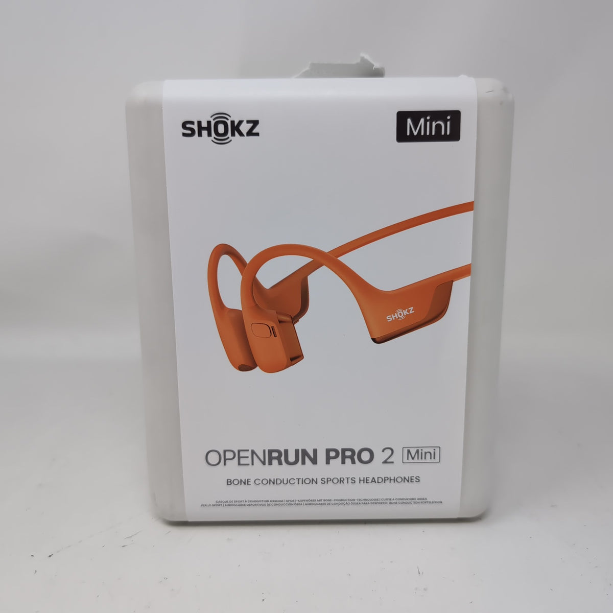 New Shokz OpenRun Pro 2 Mini Bone Conduction Headphones Orange S821-MN-OR-US